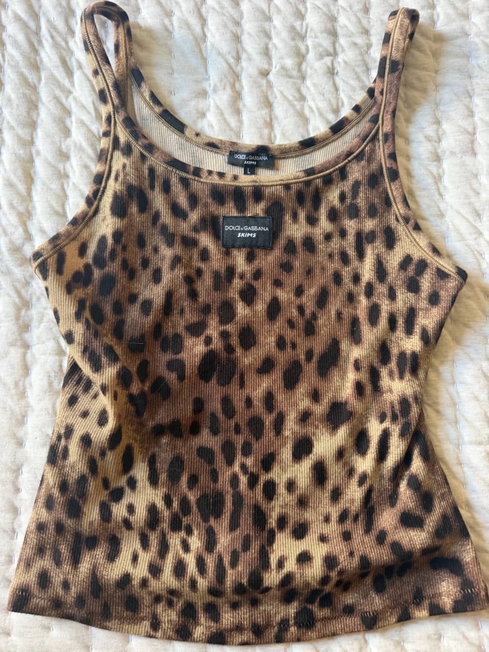 Dolce & Gabbana Skims Leopard Tank